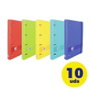 Oxford Live & Go EuropeanBinder Carpeta de 4 Anillas con Recambio A4+ Colores Surtidos (Set de 10)
